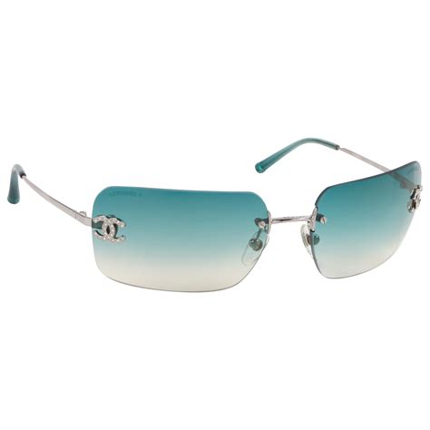 blue frame chanel sunglasses|chanel gradient sunglasses.